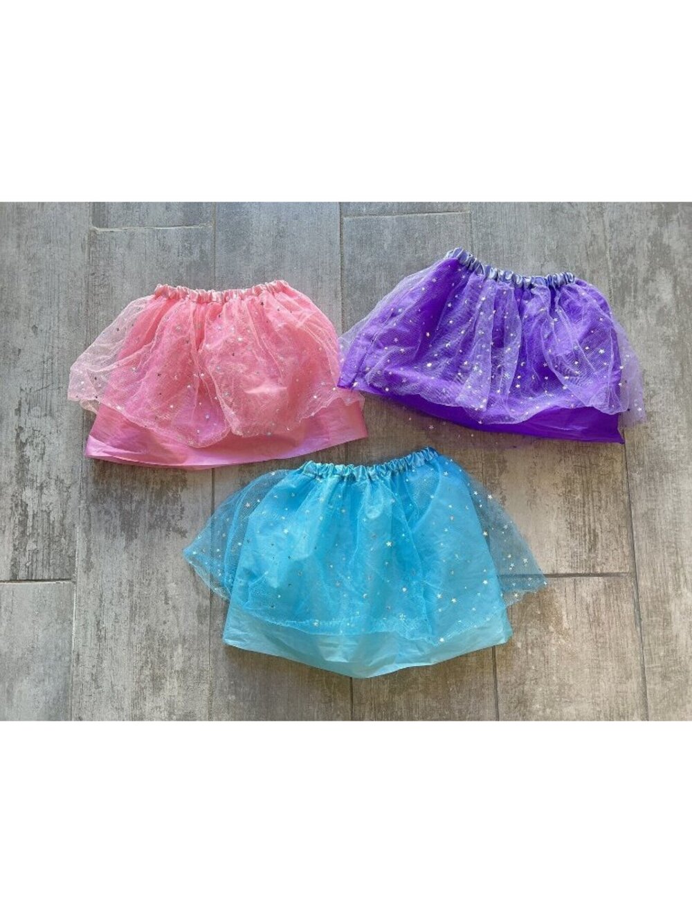 Lot Set of 3 Princess Tutu Skirts Dress Up Costume Play Party Glitter Girls 3-6